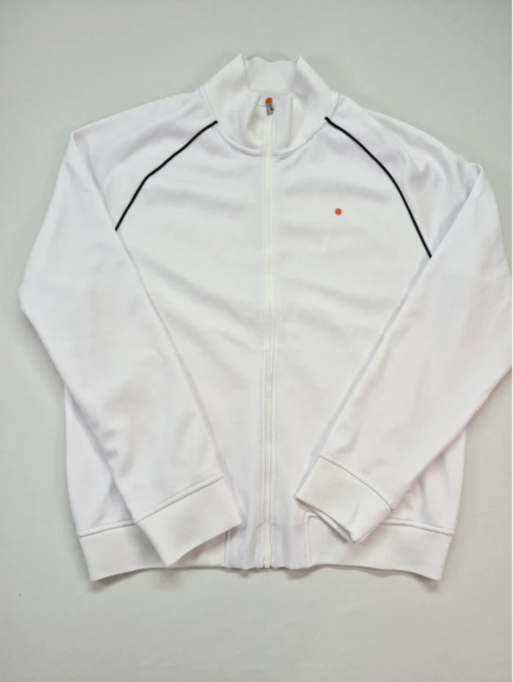 SWIMS Ballstad Full-Zip Track Jacket white zip-up men's XL